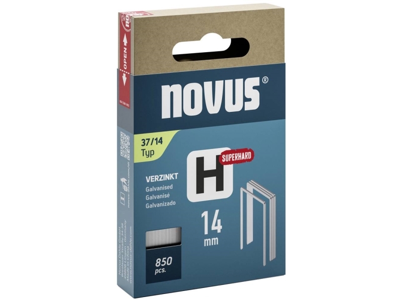 Novus Tools 042-0787 Feine Draht-Heftklammern Typ 37 850 Stk. Maße (L X B) 14 X 10,6 Mm