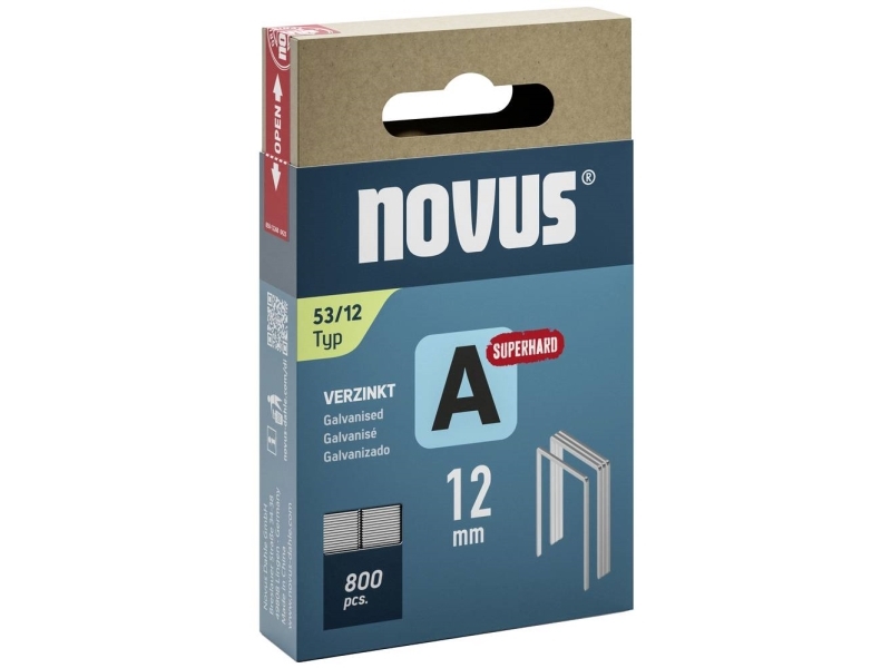Novus Tackerklammern Feindraht Superhart 53/12
