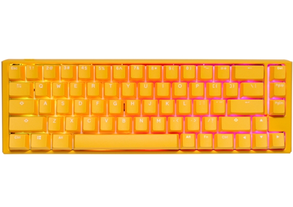 Ducky One 3 Yellow Sf, Ledningsført, Usb, Mekanisk, Qwerty, Rgb Led, Gul