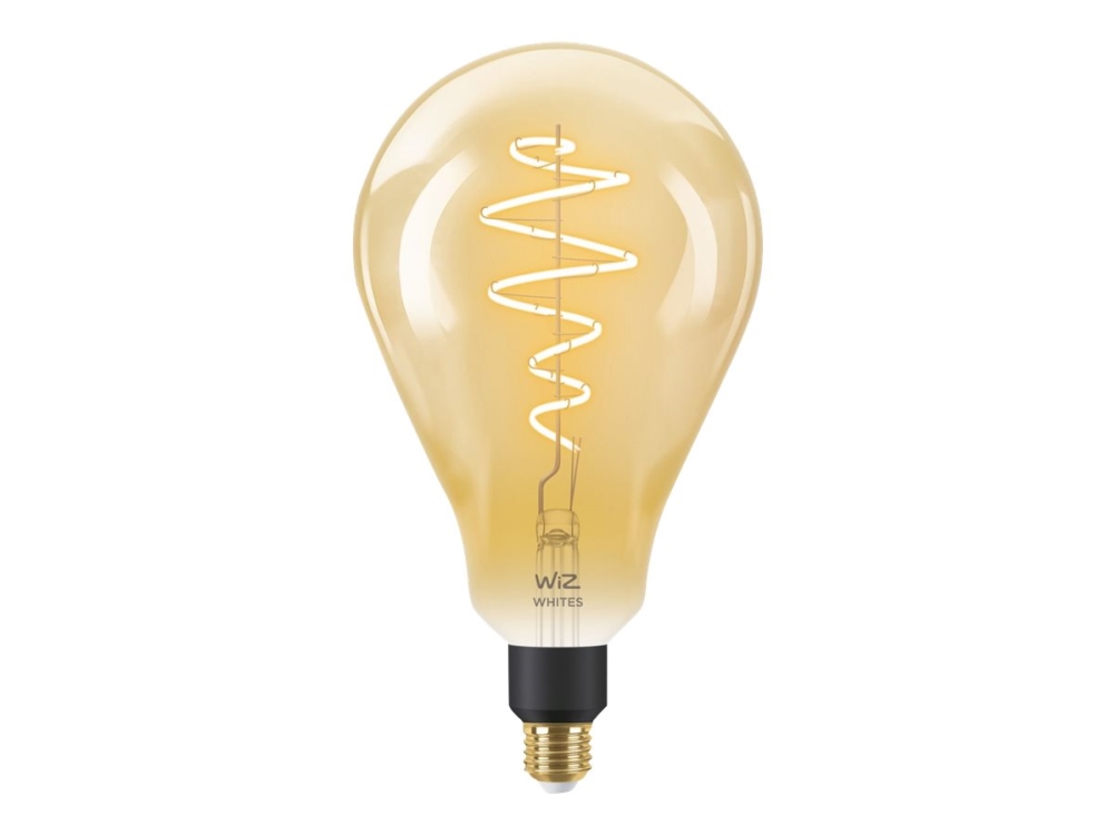 Wiz Filament Bulb Filament Bulb Amber 25W Ps160 E27 - Tunable White Smart Bulb - Up To 390 Lumens - Easy Plug And Play - Control With App Or Voice