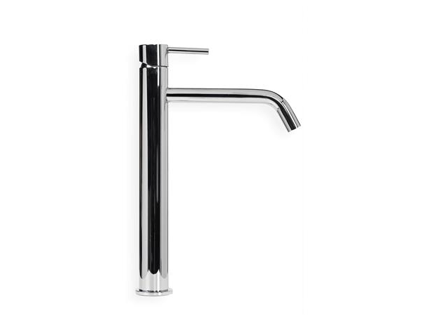 BLUE LABEL Engreppsblandare för tvättställ utan pop-up avfall - kallstartfunktion &amp 3/8 anslutningsslangar - krom - hög modell | N - A | GameStuff