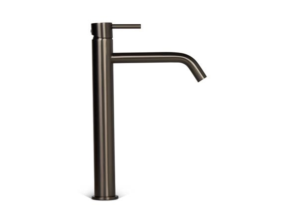 BLUE LABEL Engreppsblandare utan bottenventil - kallstartfunktion &amp 3/8 anslutningsslangar - gun metal - hög modell | VVS Artiklar - Badrum - Tvättställsblandare | GameStuff