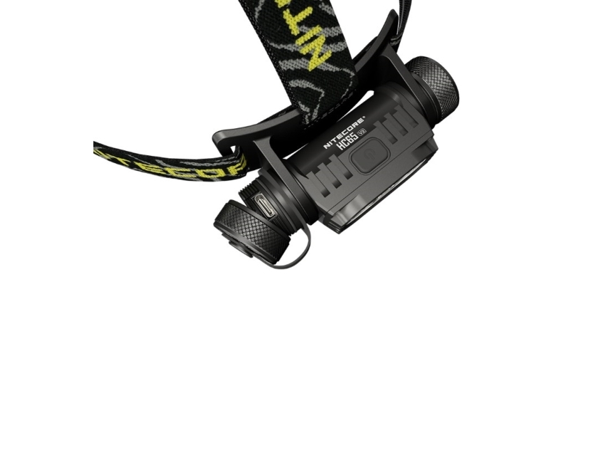 Nitecore Hc65 V2, Hovedbånd Lommelygte, Sort, Aluminium, Knapper, 2 M, 2 M