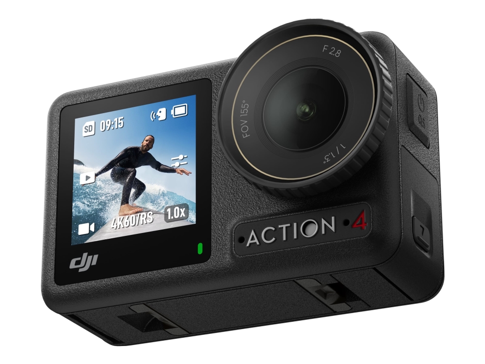 DJI Osmo Action 4 - Adventure Combo - aktionkamera - 4 K / 120 fps - Wi-Fi, Bluetooth - undervatten upp till 18 m | Foto och video - Videokamera - Videokamera för action | GameStuff