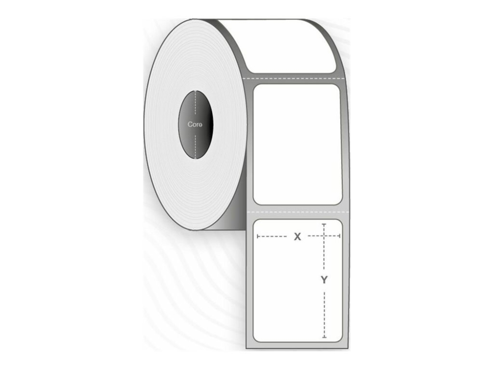 Capture - Polyester - permanent klæbemiddel - ubelagt - perforeret - hvid - 76 x 51 mm 16440 etikette(r) (12 rulle(r) x 1370) etiketter (alternativ til: Zebra 800283-205)