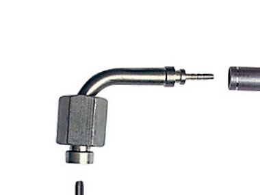 ITE FCT-FA-2059, 10 stk. - Kunststof kapillarrør, Vinkel med omløber, 2 mm