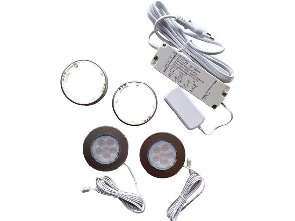 Nohr 2-kit LED spot, inkl. driver, alu | Ljuskällor - LED | GameStuff