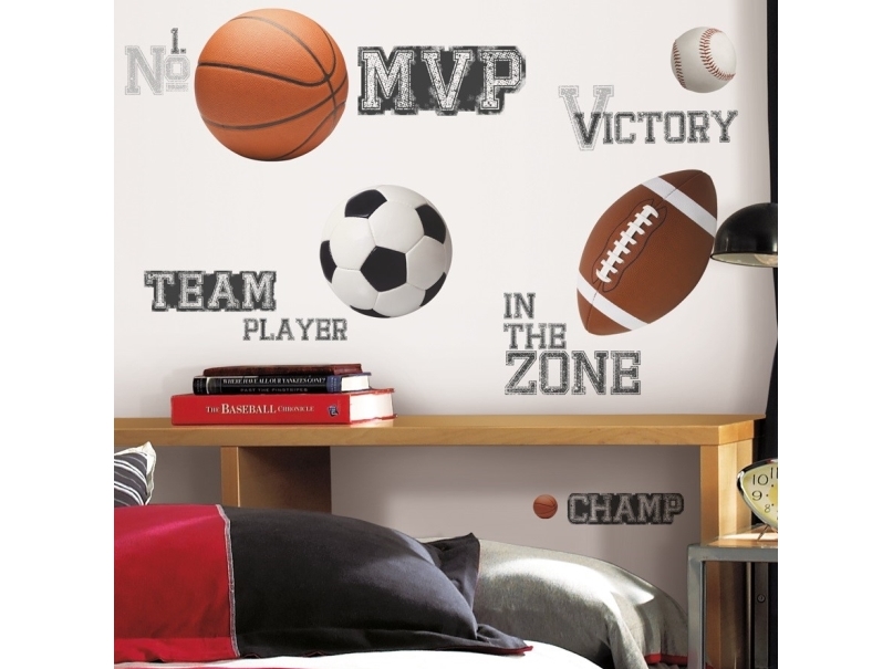 Billede af All Star Sports Ordsprog Wallstickers