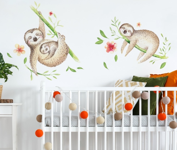 Billede af Dovendyr Wallstickers