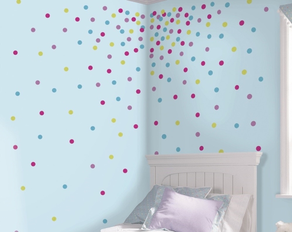 Billede af Glitterkonfetti I Forskellige Farver Wallstickers