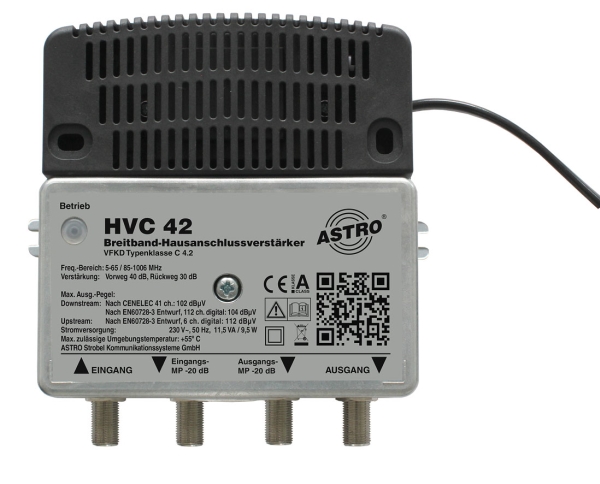 Astro Hvc 42, F, Vekselstrøm, 9,5 W, 230 V, 50 Hz, -15 - 55 °C