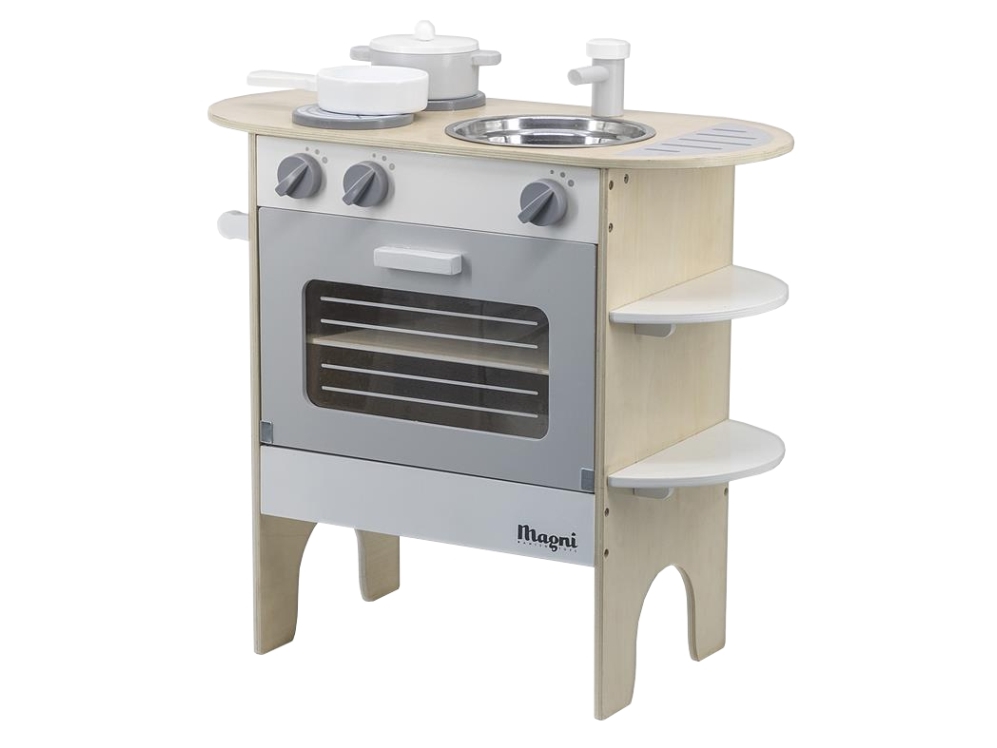 Legekøkken med ovn, kogeplader og vask/ Play kitchen, with sink, oven and hobs | Leksaker - Rollek | GameStuff