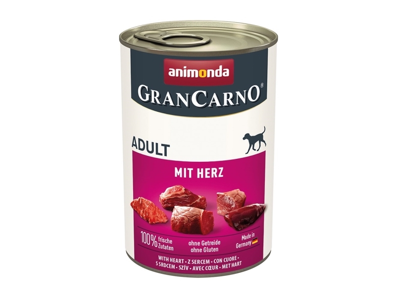 Animonda Grancarno Adult Mit Herz - Nassfutter Für Hunde - 400 G