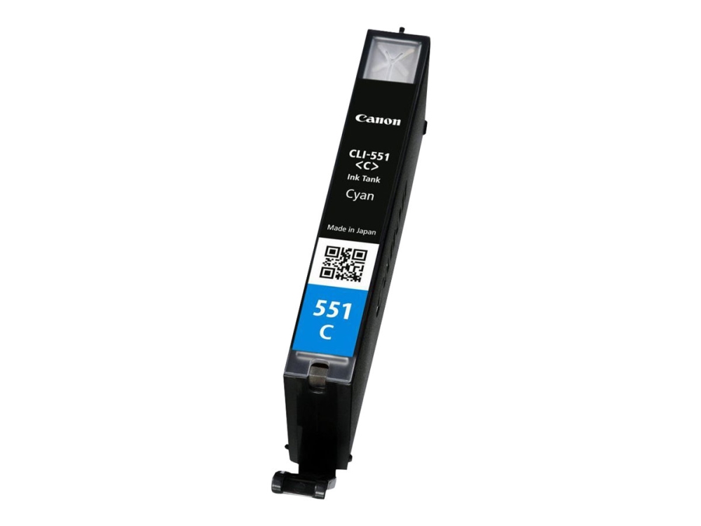 Canon Cli-551C - 7 Ml - Cyan - Original - Blækbeholder - For Pixma Ip8750, Ix6850, Mg5550, Mg5650, Mg5655, Mg6450, Mg6650, Mg7150, Mg7550, Mx725, Mx9