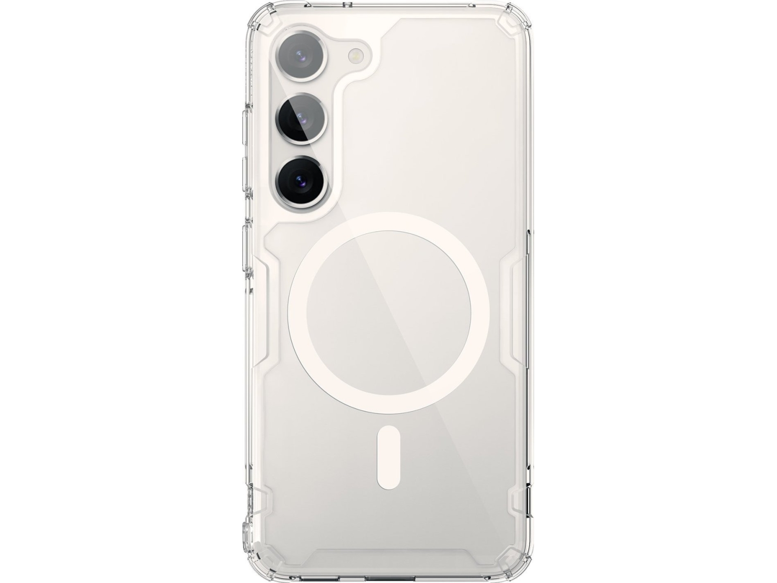 Nillkin Nature Pro Magnetfodral För Samsung Galaxy S23 Med Magsafe Pansarskydd Vitt