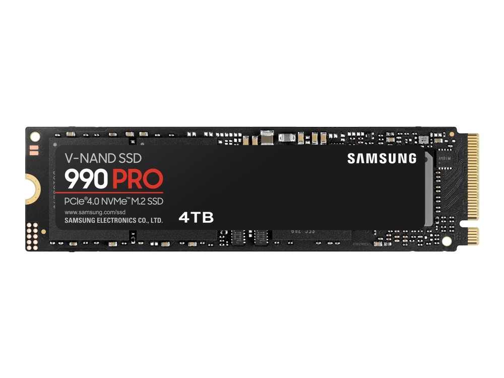 Samsung 990 Pro Mz-V9p4t0bw - Ssd - Krypteret - 4 Tb - Intern - M.2 2280 - Pcie 4.0 X4 (Nvme) - 256-Bit Aes - Tcg Opal Verschlüsselung