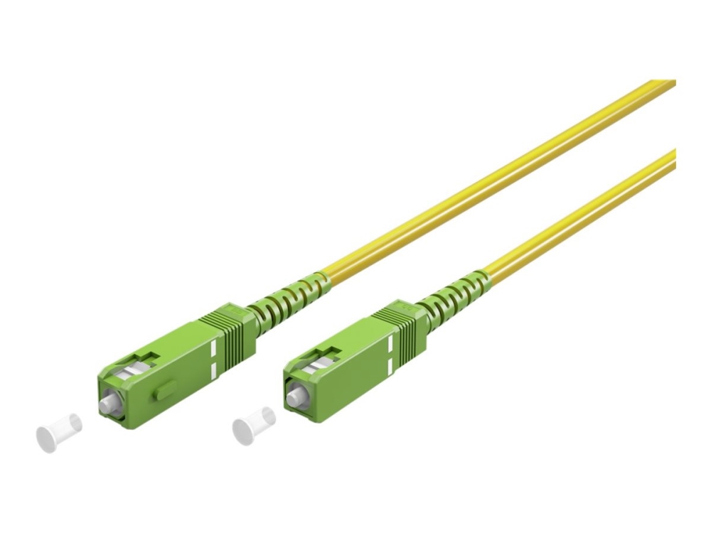 Goobay 59637 Valokaapeli 0,5 m SC/APC FTTH OS2 Keltainen (59637)