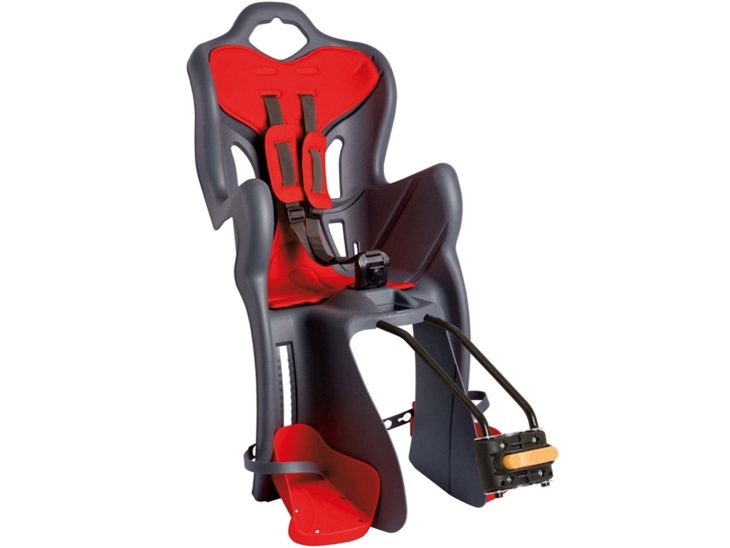 Bicycle child seat Bellelli, grey, at the back