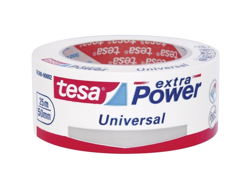 Tesa 56388-02, Weiß, Bündelung, Befestigung, Handwerk, Kennzeichnung, Reparatur, Verstärkung, 25 M, 50 Mm