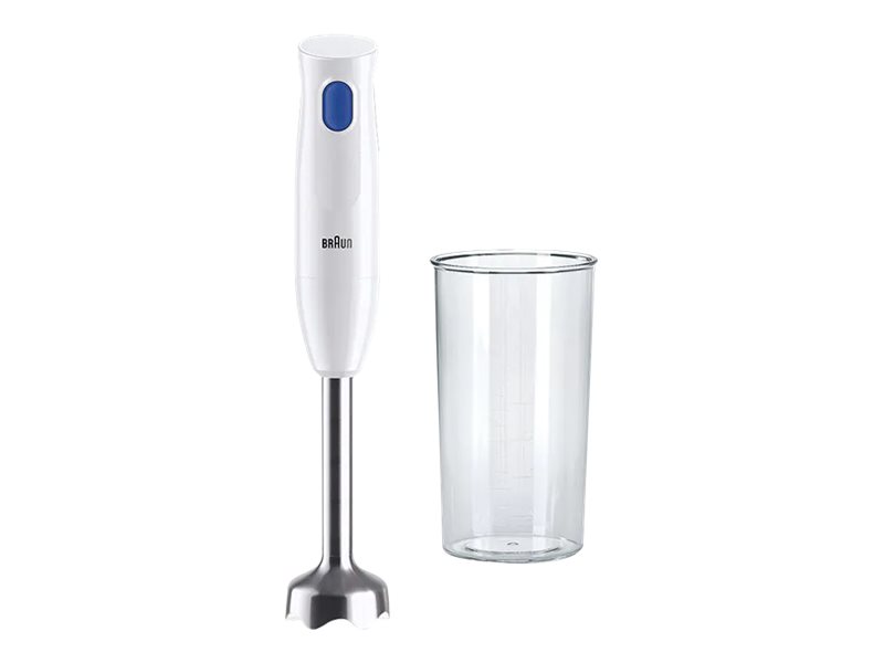 Braun Multiquick 1 Mq10.001M, Pürierstab, 0,6 L, 1,2 M, 450 W, Blau, Weiß
