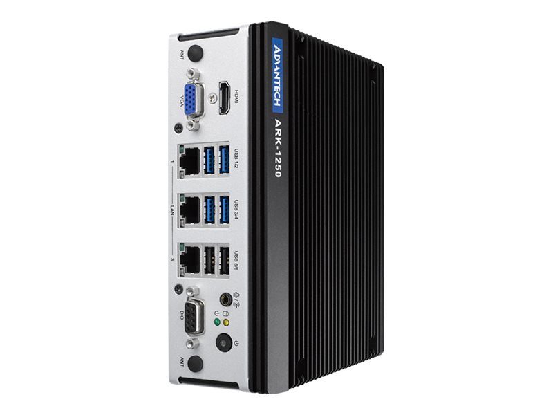 Advantech ARK-1000 Series ARK-1250L - Utan fläkt - barebone - låda 1 x Core i5 1145G7E / upp till 4.1 GHz - RAM 0 GB - Intel Iris Xe-grafik - Gigabit Ethernet - Ubuntu Linux 20.04 | Datorer & Surfplattor - Stationära datorer - Tunna klienter | GameStuff