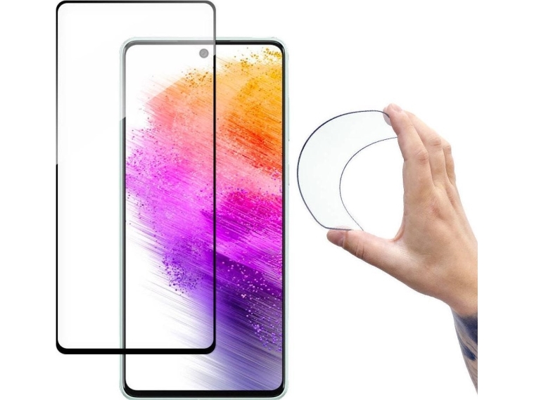 Wozinsky Full Cover Flexi Nano Skærmbeskyttelsesfolie I Glas Til Samsung Galaxy A73 Gennemsigtig