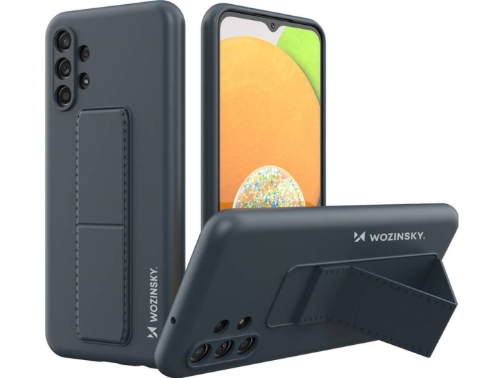 Wozinsky Wozinsky Kickstand Case Silikonhülle Mit Ständer Samsung Galaxy A13 5G Navy Blau