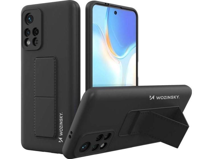 Wozinsky Wozinsky Kickstand Case Silikonhülle Mit Ständer Xiaomi Redmi 10 Sort