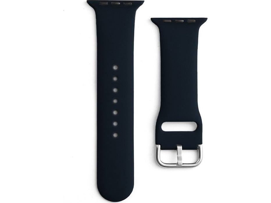 Silicone Rem Hurtel Til Watch 8 / 7 / 6 / 5 / 4 / 3 / 2 / Se (41 / 40 / 38Mm) Sort