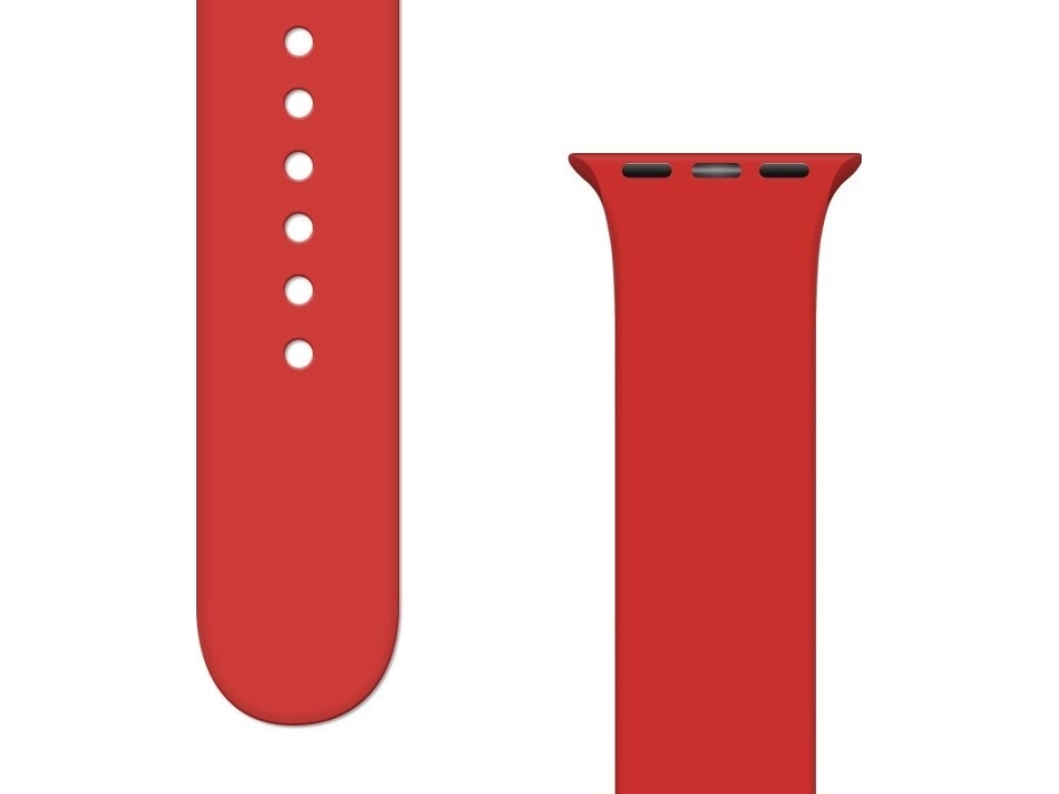 Hurtel Silikone Rem Aps Silikone Rem Til Watch 8 / 7 / 6 / 5 / 4 / 3 / 2 / Se (41 / 40 / 38Mm) Ur Armbånd Rem Rød