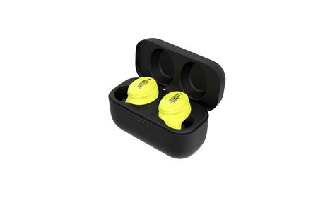 Isotunes Free Aware En352 - Drahtloser Gehörschutz Und Headset In Einem, Mit Aktiver Lärmreduzierung Und Leuchtend Gelber Farbe Für Gute Sichtbarkeit