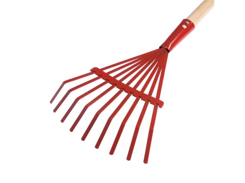 Okko Leaf Rake Children 11T Red