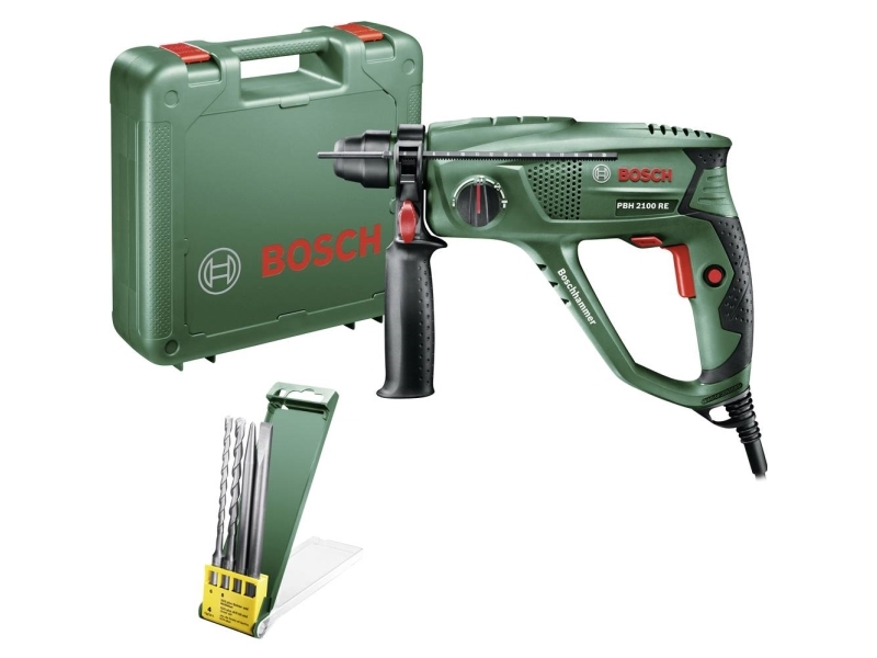 Bosch PBH 2100 RE, SDS-plus, 2 cm, 2300 rpm, 1,7 J, 5800 bpm or slag i minuttet, 1,3 cm
