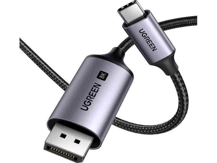 Ugreen USB-C till DisplayPort-kabel 2 m svart (25158) | Datortillbehör - Kablar & adaptrar - Bildkablar | GameStuff