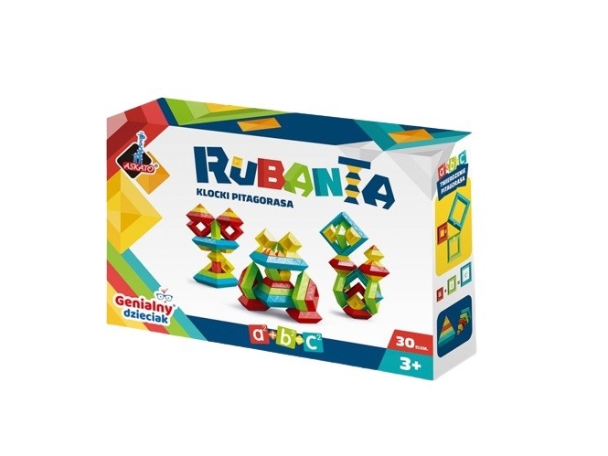 Askato matematikklossar Pitagoras Rubanta 30 delar | Leksaker - För dom minsta - Byggklossar | GameStuff