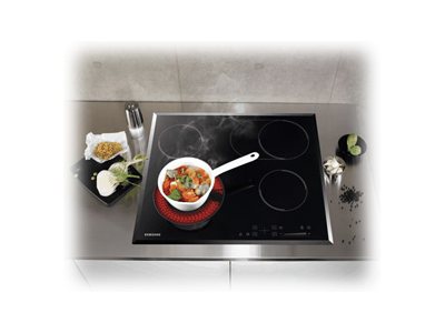 Samsung Ctr164nc01 - Ceran-Kochfeld - 4 Platten - Nische - Breite: 56 Cm - Tiefe: 49 Cm - Mit Facettiertem Rahmen