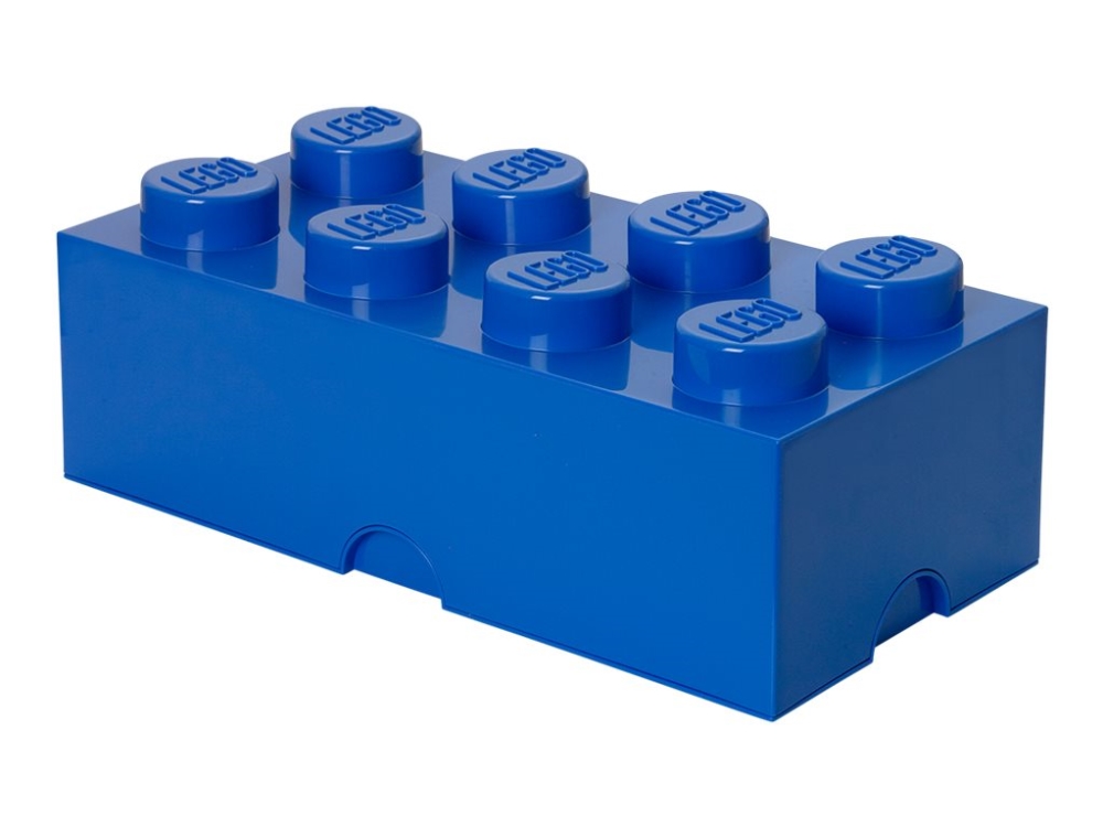 Se Lego Storage Brick 8 - Opbevaringsboks - Lysende Blå hos Computersalg.dk