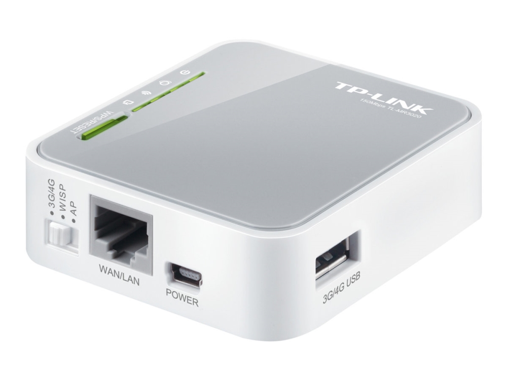 Tp-Link Tl-Mr3020 - Trådløs Router 2,4 Ghz
