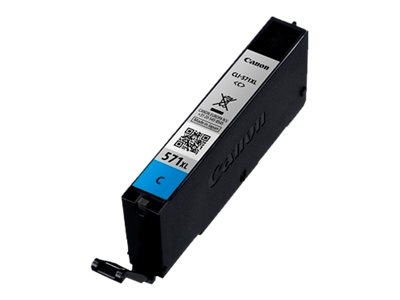 Canon Cli-571C Xl - 11 Ml - Højtydende - Cyan - Original - Blækbeholder - For Pixma Ts5051, Ts5053, Ts5055, Ts6050, Ts6051, Ts6052, Ts8051, Ts8052, T