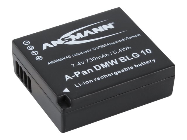 ANSMANN A-Pan - Batteri - Li-Ion - 730 mAh - for Panasonic Lumix DC-TZ93, TZ95, TZ96, ZS200, DMC-TZ82, LX100, ZS80  Lumix G DC-G100, GX9