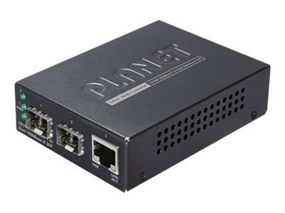 Planet Gt 1205a Fibermedieomformer 1gbe 10base T 100base Tx 1000base T 3 Porte Rj 45 / Sfp Mini Gbic