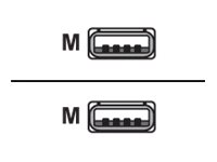 Digitus Usb-A Anschlusskabel, 1,8M, 1,8 M, Usb A, Usb A, Usb 2.0, Männlich/Männlich, Schwarz