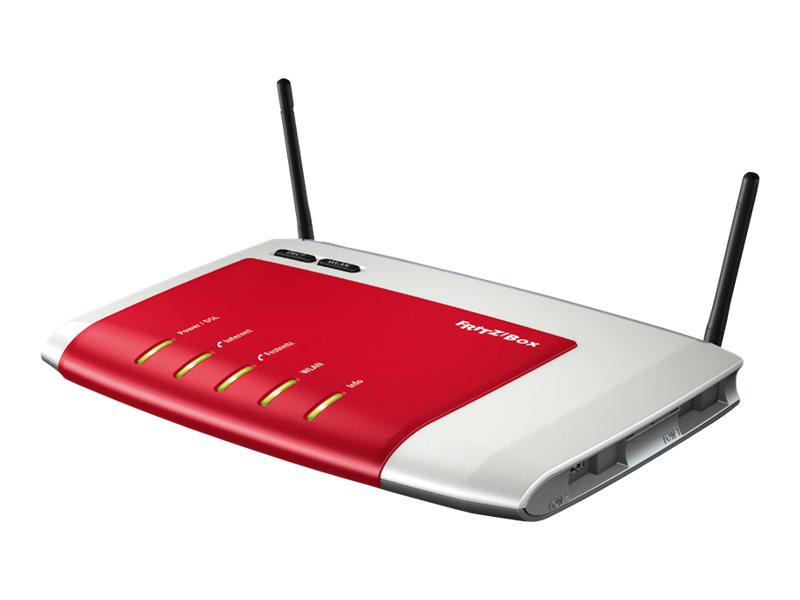 AVM FRITZ!Box 7272 - Trådlös router - DSL-modem - 4-ports-switch - GigE - Wi-Fi - 2,4 GHz - VoIP-telefonadapter (DECT) | Datortillbehör - Nätverk - Trådlösa routrar och AP | GameStuff