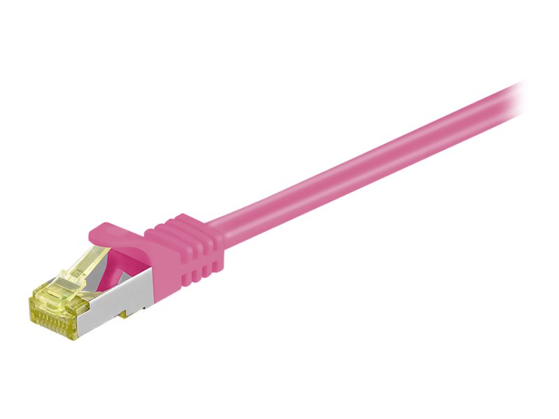 goobay - Patch-kabel - RJ-45 (hane) till RJ-45 (hane) - 1.5 m - SFTP, PiMF - CAT 7 - halogenfri, formpressad, hakfri - magenta | EL Artiklar - Kablar och ledningar - Datakablar | GameStuff