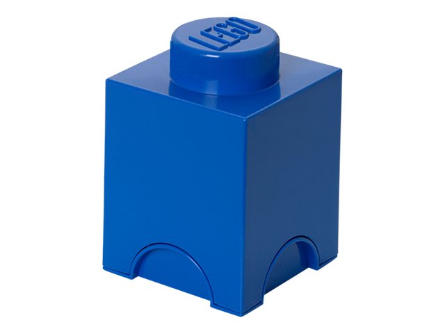 Billede af Lego Storage Brick 1 - Opbevaringsboks - Lysende Blå