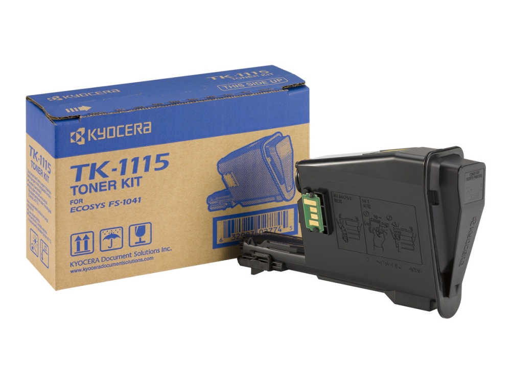 Kyocera TK 1115 - Svart - original - tonerkassett - för Kyocera FS-1220MFP, FS-1220MFP/KL3, FS-1320MFP, FS-1320MFP/KL3 FS-1041, 1041/KL3 | Skrivare - Bläck, toner & förbrukningsvaror - Toner | GameStuff