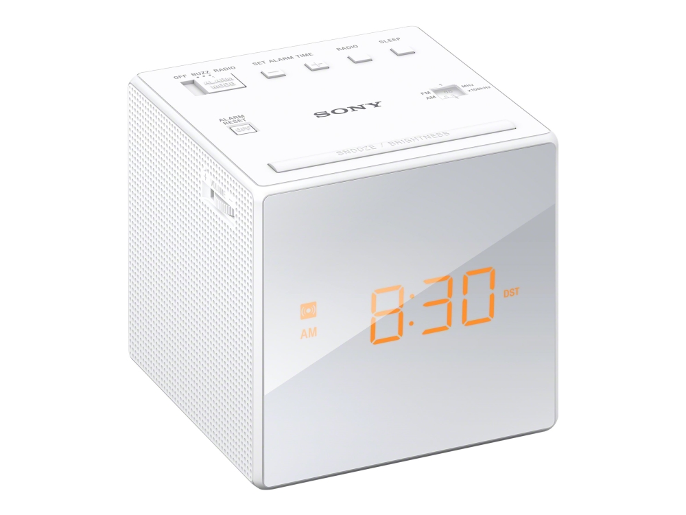 Sony Icf C1 Klockradio Vit