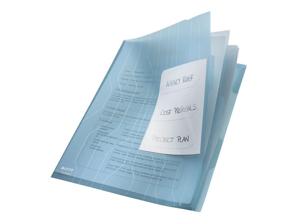 Leitz CombiFile - L-formet mappe - for A4 (210 x 297 mm) - kapasitet: 60 ark - blank