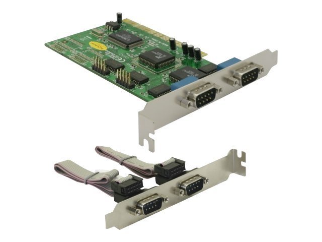 Delock PCI Card 4x Serial - Seriell adapter - PCI - RS-232 x 4 | Datortillbehör - Styrenheter - IO-kort | GameStuff