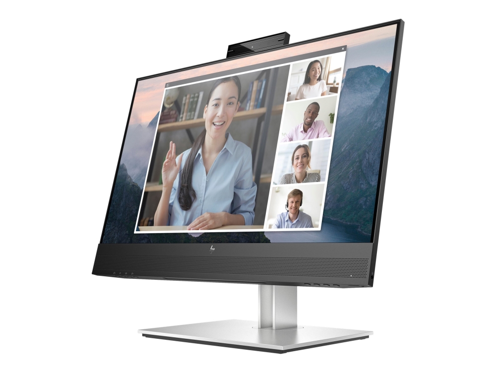 Hp E24mv G4 Conferencing Monitor - E-Series - Led-Skærm - 23.8" - 1920 X 1080 Full Hd (1080P) @ 60 Hz - Ips - 250 Cd/M² - 1000:1 - 5 Ms - Hdmi, Vga,